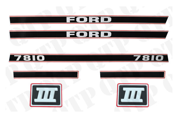 Schildersatz passend für Ford New Holland 7810
