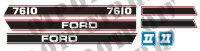 Typenschild - Ford 7610 Force 2 rot & schwarz