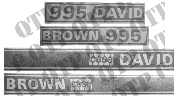 Schildersatz passend für David Brown 995