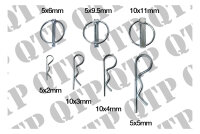 Klappstecker & Griffschelle sortierte Packung, 50...