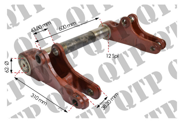 Hubarm-Hubwellen-Kit passend für John Deere 6010, 6020 & 7020 Series
