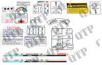 Aufklebersatz David Brown Warning & Operations