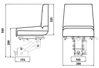 Komfortsitz CM 85 – Mechanisch gefederter...
