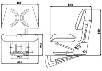 Schleppersitz Vario Seat – Mechanisch gefederter...