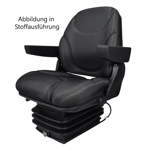 Black Star BS 1430 A PVC – Luftgefederter Fahrersitz für Landtechnik und Baumaschinen