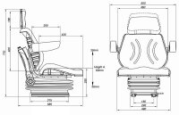Komfortsitz Profi Star 1 Plus Stoff –...