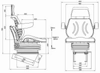 Komfortsitz Profi Star 2 Plus Stoff –...