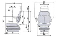 Compact Star L Stoff – Luftgefederter Fahrersitz...