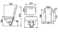 Beifahrersitz ST 20 PVC – Klappbarer Notsitz...