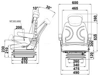 Staplersitz Forky AIR 12V Stoff Kontakt –...