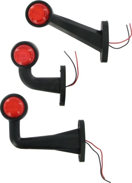 Begrenzungsleuchte rot/weiß Typ 127 – Haltearm 900 mm