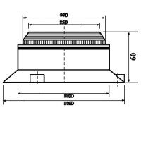 Blitzleuchte Typ 395 ultra flach 12–110V –...