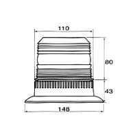 Blitzleuchte Typ 396 12–110V – Warnleuchte...