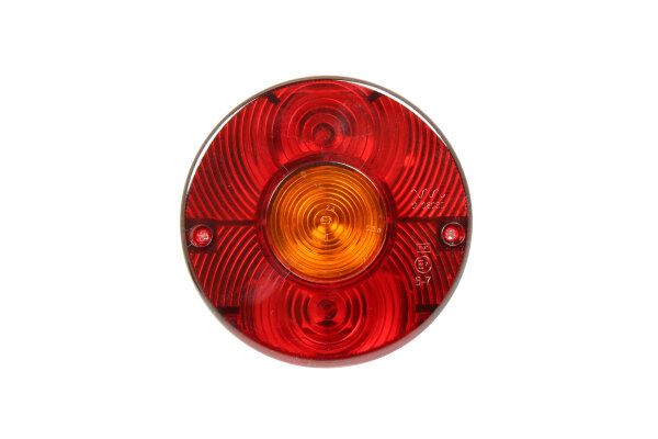 Ersatzglas Dreikammerleuchte rund ohne Kennzeichenbeleuchtung – Original Lichtscheibe