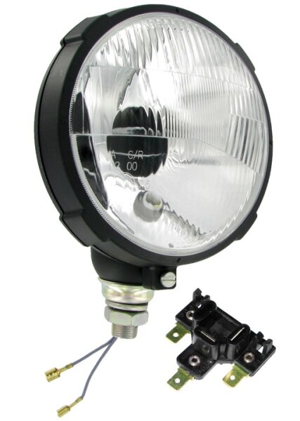 Hauptscheinwerfer rund mit Fernlicht Typ 130 – für H4- und T4W-Leuchtmittel