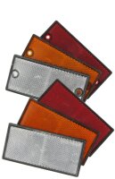 Heck-Reflektor rechteckig 105 × 48 mm rot –...