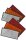 Heck-Reflektor rechteckig 105 × 48 mm rot – selbstklebend