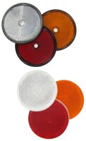 Heck-Reflektor rund Ø 60 mm rot – mit 1...