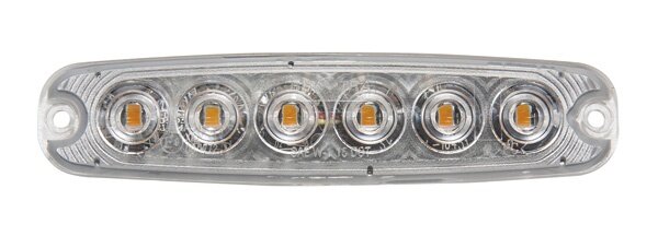 LED Blitzleuchte flach – 6 LEDs mit Aluminiumgehäuse