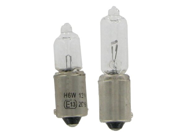 Leuchtmittel H6W 12V 6W – Halogenleuchtmittel mit BAX9S-Sockel