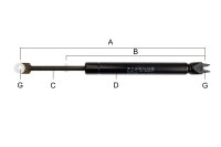 Gasdruckfeder – Artikelnummer 100-300-152