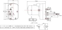 Wischermotor 12 V – 105° Wischwinkel für...