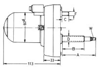 Wischermotor 12 V – 115° Wischwinkel für...