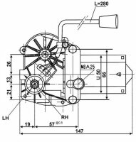 Wischermotor 12 V 95° – Typ 616