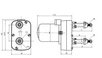 Wischermotor 24 V – Ausführung 750