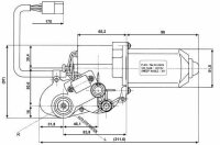 Wischermotor 24 V 85° – Typ 516 mit Parkposition