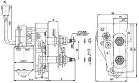 Wischermotor 24 V 60°–70°–80°...