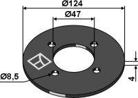 Adapter-Stützscheibe für Fingerhack passend...