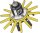 Fingerhackelement Ø290mm gelb