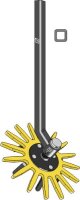 Fingerhackelement Ø370mm mit Stiel links passend...