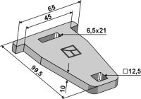 Platte 99,5x10x65 passend für Köckerling