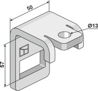 Halter 78x8 passend für Güttler