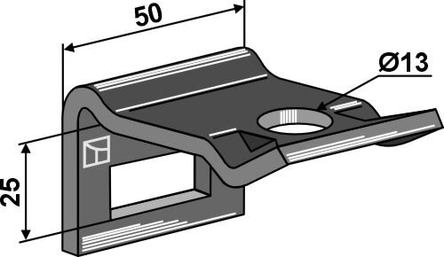 Halter für Federzinken 32x10 passend für Regent
