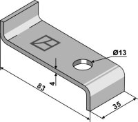 Sicherungsblech 83x35 passend für Güttler