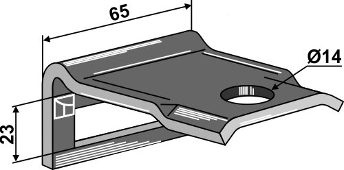 Halter für Zinken 45x10