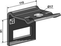 Halter für Zinken 80x10 - 80x12