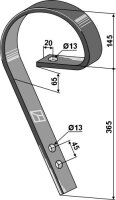 Schleppzinken 45x10 passend für Väderstad und...