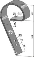 Schleppzinken 80x10