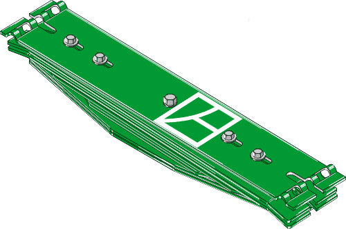 Blattfedern 7 Lagig 770mm passend für Kverneland