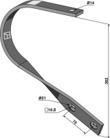 Zinken 40x8 links passend für Lemken