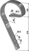 Schleppzinken 45x10 passend für Dal-Bo und Kuhn