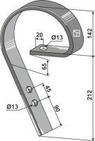 Schleppzinken 45x10