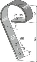 Schleppzinken 80x10 passend für Väderstad