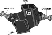 Eckverbinder 52x52 links passend für Kult Kress