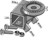 Klemmhalter mit Zahnscheibe M16x2