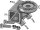 Klemmhalter mit Zahnscheibe M16x2